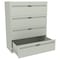 Tennsco 42 in W 4 Drawer Lateral File Cabinet, Light Gray LPL4248L40 LGHT GREY - alternate 1