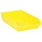 Quantum Storage Systems Shelf Storage Bin, Polypropylene, Yellow, 4 in H, 11 1/8 in W, 17 7/8 in L QSB110YL - alternate 3