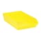 Quantum Storage Systems Shelf Storage Bin, Polypropylene, Yellow, 4 in H, 11 1/8 in W, 17 7/8 in L QSB110YL - alternate 1
