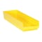 Quantum Storage Systems Shelf Storage Bin, Polypropylene, Yellow, 4 in H, 8 3/8 in W, 23 5/8 in L QSB114YL - alternate 1