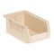 Quantum Storage Systems Hang & Stack Storage Bin, Polypropylene, Ivory, 3 in H, 4 1/8 in W, 7 3/8 in L QUS220IV - alternate 1