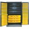 Durham Mfg Extra-Heavy Duty Bin Cabinet, 48 in W, 78 in H, 24" D, 137 Bins JC-137-3S-95 - alternate 2