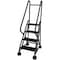 Cotterman 66 in H Steel Rolling Ladder, 4 Steps, 450 lb Load Capacity ST-401 A2 C7 P5 - alternate 1