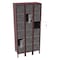 Tennsco Box Locker, 36 in W, 18 in D, 78 in H, (3) Wide, (6) Tier, Wine CBL6-121812-3 WINE - alternate 1