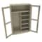 Tennsco Combo Wardrobe Storage Cabinet, 78 in H, 48 in W, 18 in D, Swing, Keyed, Sand, 5 Shelves, 0 Drawers CVDJ1878SUC SAND - alternate 1