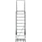Ballymore 133 in H Steel Rolling Ladder, 10 Steps, 450 lb Load Capacity WA103214G - alternate 6