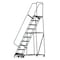 Ballymore 133 in H Steel Rolling Ladder, 10 Steps, 450 lb Load Capacity WA103214G - alternate 1