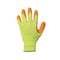 Showa Hi-Vis Coated Gloves, Natural Rubber Latex, Crinkled, Palm, 4 Abrasion Level, Gray, L (9) 1 PR 317L-09 - alternate 3