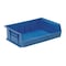 Quantum Storage Systems Hang & Stack Storage Bin, Polypropylene, Blue, 5 in H, 16 1/2 in W, 10 7/8 in L QUS245BL - alternate 1