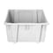 Rubbermaid Commercial Hang & Stack Storage Bin, Plastic, Gray, 13 in H, 15 1/2 in W, 19 1/2 in L FG172200GRAY - alternate 1