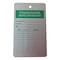 Zoro Select Tag, Emergency Shower & Eye Wash Test, Aluminum, 5 in H x 3 in W, White, Rectangle, 25 PK 8Y394 - alternate 1