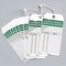 Zoro Select Tag, Emergency Shower & Eye Wash Test, Aluminum, 5 in H x 3 in W, White, Rectangle, 25 PK 8Y394 - alternate 2
