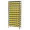 Akro-Mils Steel Bin Shelving, 12 in D x 79 in H x 36 in W, 13 Shelves, Yellow AS1279130Y - alternate 5