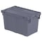 Orbis Attached Lid Container, 11.96 gal Volume Cap., 22 1/4 in L, 13 in W, 12 3/4 in H, Gray FP151 Gray - alternate 1