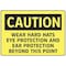 Electromark Caution Sign, 7 in Height, 10 in Width, Aluminum, English S132FA - alternate 1