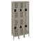 Tennsco Wardrobe Locker, 36 in W, 18 in D, 78 in H, (2) Tier, (3) Wide, Sand VDL-121836-3SND - alternate 1