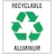 Brady Recycling Label, Recycling Aluminum, PK5 20634FLS - alternate 1