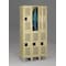 Tennsco Wardrobe Locker, 36 in W, 18 in D, 72 in H, (2) Tier, (3) Wide, Gray VDL-121836-CMED GRAY - alternate 2