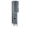 Tennsco Wardrobe Locker, 12 in W, 18 in D, 78 in H, (1) Wide, (2) Tier, Gray VDL-121836-1MED GRAY - alternate 2