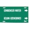 Brady Pipe Marker, Condenser Water, Gn, 10to15 In 4039-H - alternate 1