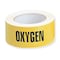 Harris Industries Pipe Marker, Oxygen, Yellow, 2X90FT OXYGEN 2X90FT OXYGEN - alternate 1
