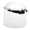 Mcr Safety Ratchet Face Shield Assembly, Clear Visor, 8" Height, Ratchet Suspension, Uncoated Lens, White 8ZEN3 - alternate 1