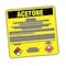 Brady NFPA Acetone Danger Label, 5"H x 5" W, PK25 26116LS - alternate 2
