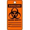 Electromark Biohazard Mini Tags, 1 1/2in H, 3in W, PK25 22352 - alternate 2