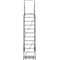 Ballymore 153 in H Steel Rolling Ladder, 12 Steps, 450 lb Load Capacity WA123214G - alternate 2