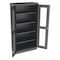 Tennsco Shelving Storage Cabinet, 72 in H, 36 in W, 18 in D, Swing, Keyed, Black, 4 Shelves, 0 Drawers CVD7218 BLACK - alternate 1