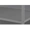 Tennsco Perforated Shelf, Steel, 22 ga., Gray PQ2-4824P - alternate 1