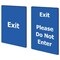Tensabarrier EXIT PLEASE DO NOT ENTER BLUE SIGN-BRAC-0711-250-23-V-S03 - alternate 1