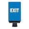 Tensabarrier EXIT PLEASE DO NOT ENTER BLUE SIGN-BRAC-0711-250-23-V-S03 - alternate 2