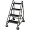 Cotterman 40 in H Steel Rolling Ladder, 4 Steps, 450 lb Load Capacity ST-400 A2 C1 P5 - alternate 1