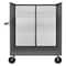 Zoro Select 14 ga. Steel 3 Sided Mesh Stock Cart 2000 lb. Capacity, 54-1/2"L x 24-3/8"W x 56-7/16"H 3ST-EX2448-95 - alternate 1