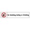 Electromark No Smoking Sign, 1 3/4 in Height, 9 in Width, Vinyl, English S338M - alternate 1