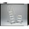 Ballymore 58 1/2 in H Aluminum Rolling Ladder, 3 Steps, 350 lb Load Capacity A3SH30 - alternate 3