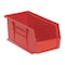 Quantum Storage Systems Hang & Stack Storage Bin, Polypropylene, Red, 5 in H, 5 1/2 in W, 10 7/8 in L QUS230RD - alternate 1