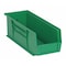 Quantum Storage Systems Hang & Stack Storage Bin, Polypropylene, Green, 5 in H, 5 1/2 in W, 14 3/4 in L QUS234GN - alternate 1