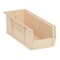 Quantum Storage Systems Hang & Stack Storage Bin, Polypropylene, Ivory, 5 in H, 5 1/2 in W, 14 3/4 in L QUS234IV - alternate 1