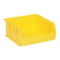 Quantum Storage Systems Hang & Stack Storage Bin, Polypropylene, Yellow, 5 in H, 11 in W, 10 7/8 in L QUS235YL - alternate 1