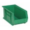 Quantum Storage Systems Hang & Stack Storage Bin, Polypropylene, Green, 7 in H, 8 1/4 in W, 14 3/4 in L QUS240GN - alternate 1