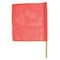 Zoro Select Handheld Warning Flag, Fluorescent Orange, Vinyl Mesh, 30 in Dowel SFKV18-30 - alternate 1