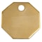 C.H. Hanson Blank Tag, Brass, 1 1/4 in H x 1 1/4 in W, Brass, Octagon, 25 PK 42527 - alternate 1