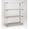 Metro Freestanding Plastic Shelving, Open Style, 18 in D, 60 in W, 62 in H, 4 Shelves, Blue/Taupe Q366G3 - alternate 2