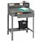 Tennsco Shop Desk, 34-1/2 x 53 x 29In, Medium Gray SR-57 MED GRAY - alternate 2