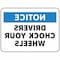 Electromark Notice Sign, 10 in Height, 14 in Width, Vinyl, English S1397V10 - alternate 1