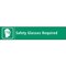 Electromark Personal Protection Sign, 1 3/4 in Height, 9 in Width, Vinyl, English S353M - alternate 1
