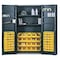 Valley Craft Extra-Heavy Duty Bin Cabinet, 48 in W, 84 in H, 24" D, 78 Bins F87971A9 - alternate 1