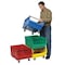 Quantum Storage Systems Mobile Storage Bin, Polyethylene, Red, 14 7/8 in H, 18 3/8 in W, 29 in L QMS843MOBRD - alternate 2